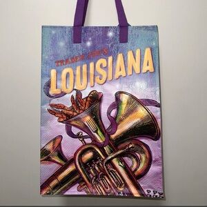 Trader Joe's Louisiana Themed Tote Bag - Purple